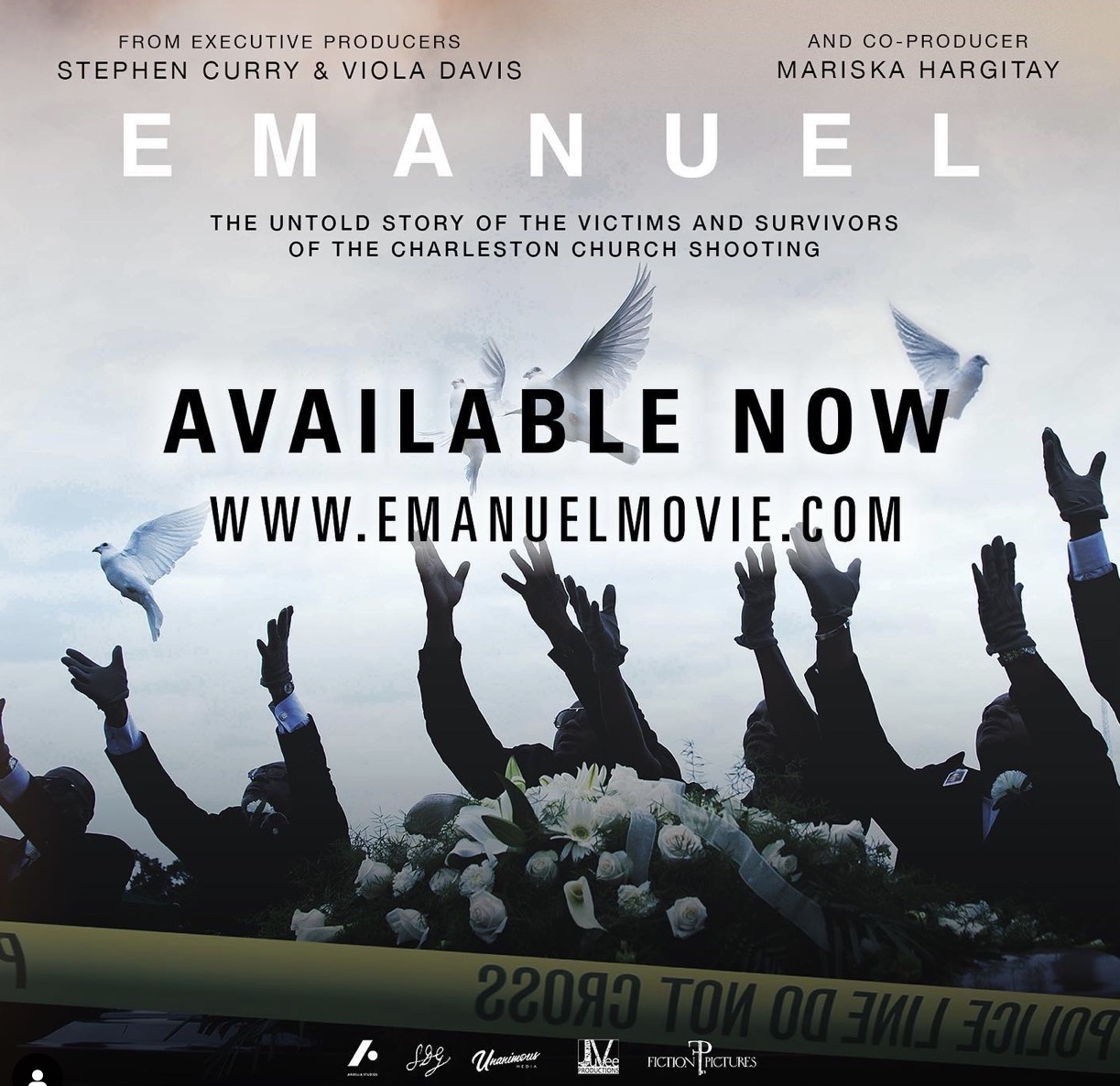 Poster for the documentary Emanuel, about the victims and survivors of the Charleston church shooting.